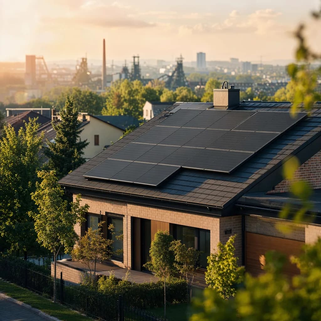 Realizacja SUNDEK Energia w Katowicach - 10 kWp (20 paneli JA Solar 540 W) + magazyn Deye 15 kWh