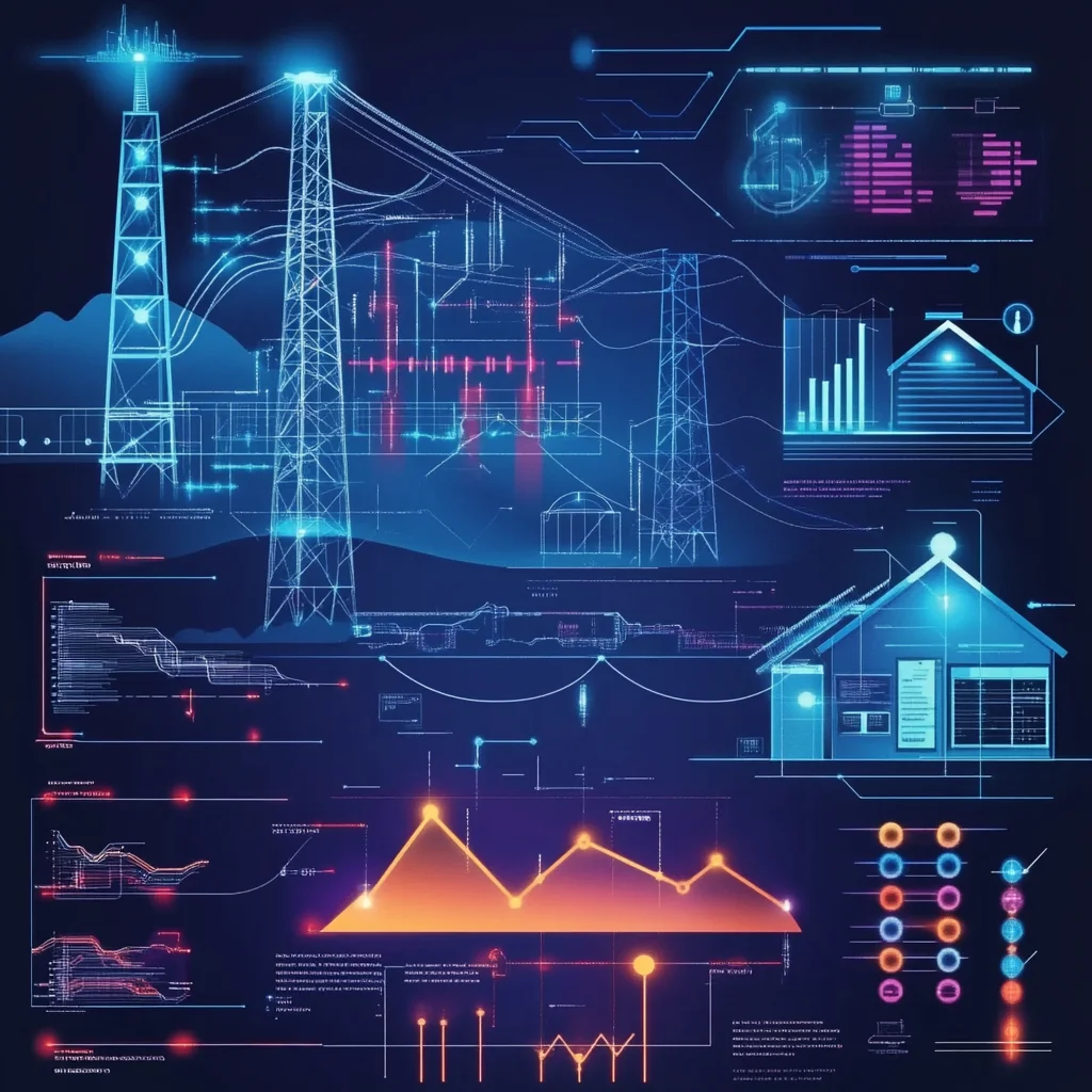 Fotowoltaika Mikołów -Infografika przedstawiająca dynamiczne taryfy energetyczne w 2024 roku, z wykresem pokazującym zmienne ceny energii w ciągu dnia